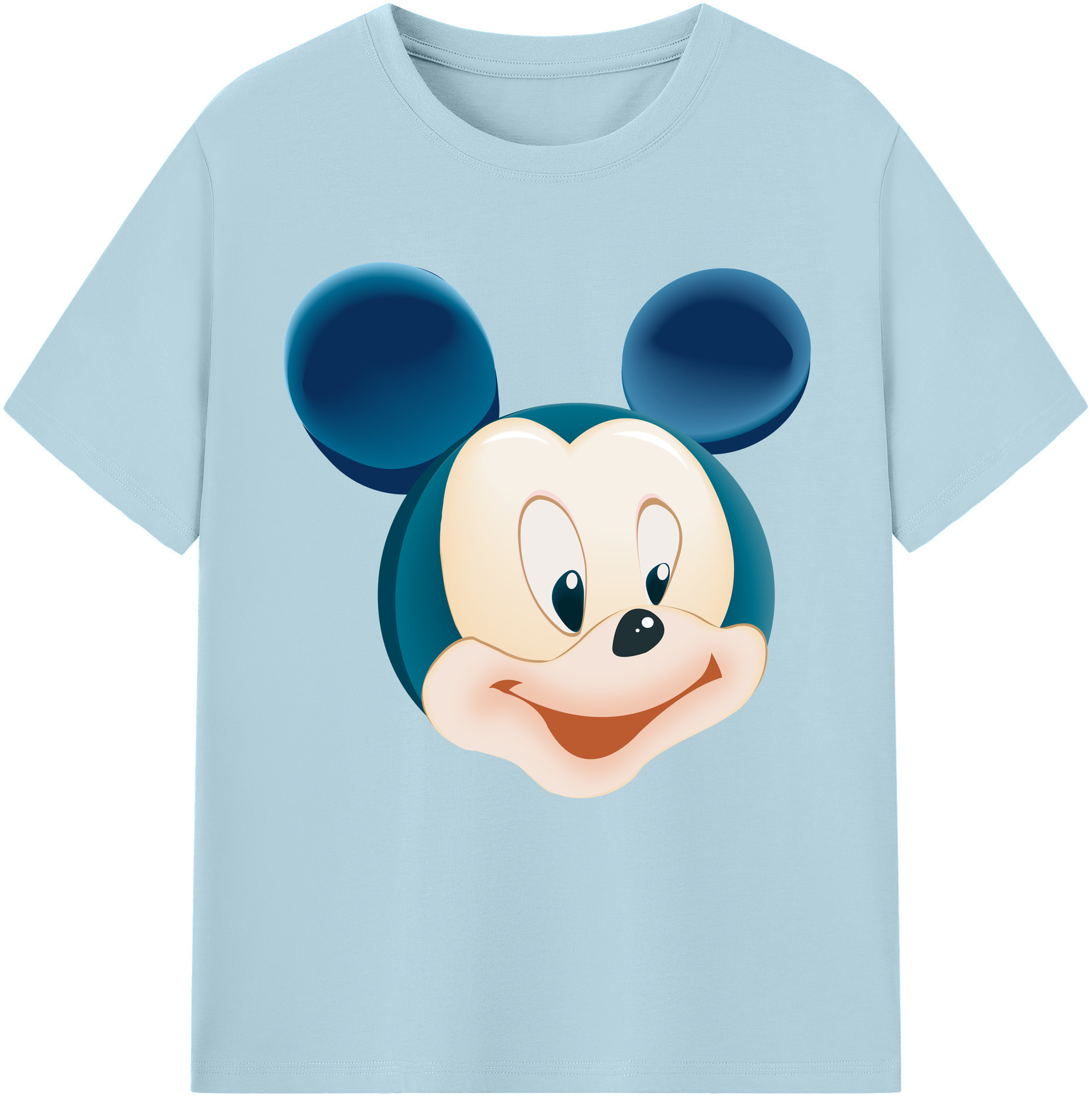 （画像用） ミッキーマウス Mickey Mouse 綿100％半袖Tシャツ（フロントプリント）